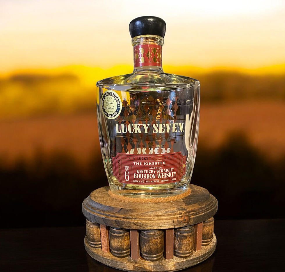 Lucky Seven Bourbon Bottle Lamp