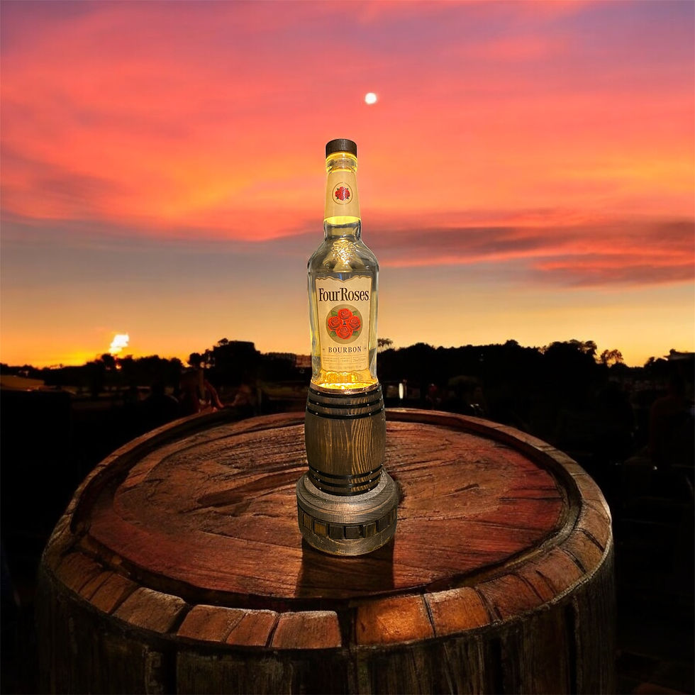 Thumbnail: Four Roses Bourbon Barrel Bottle Lamp