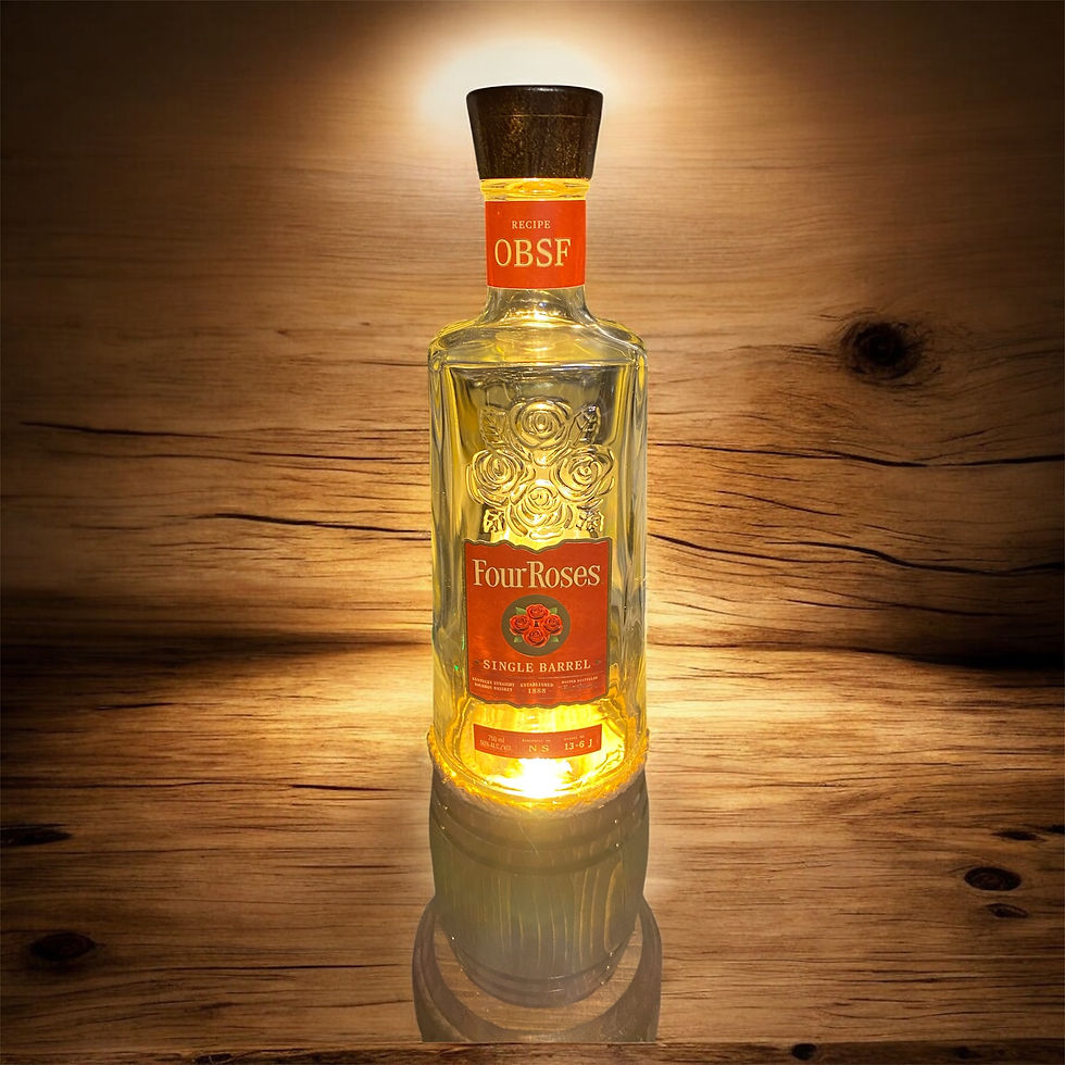 Thumbnail: Four Roses Bourbon Barrel Bottle Lamp