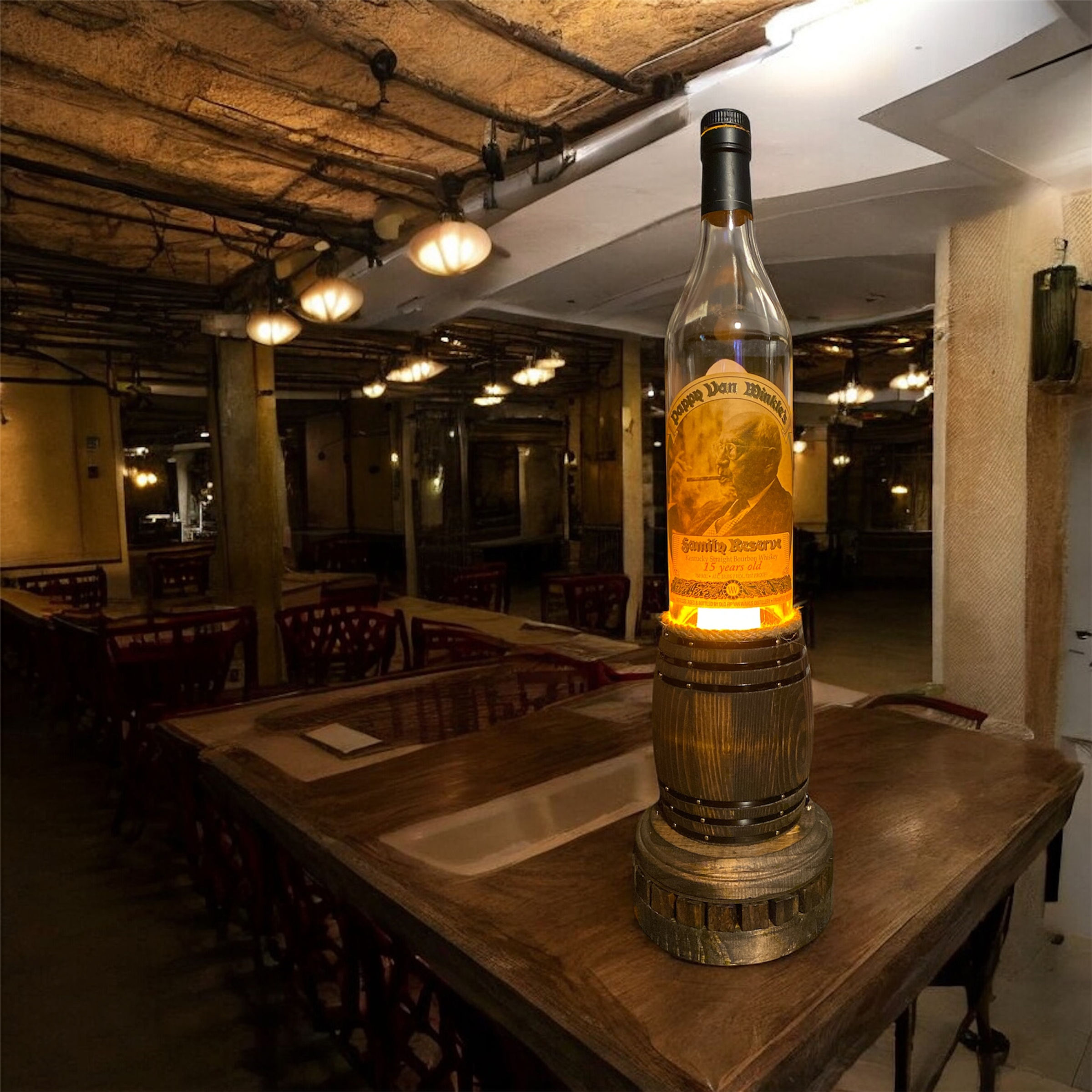 Old Rip Van Winkle Bottle Lamp