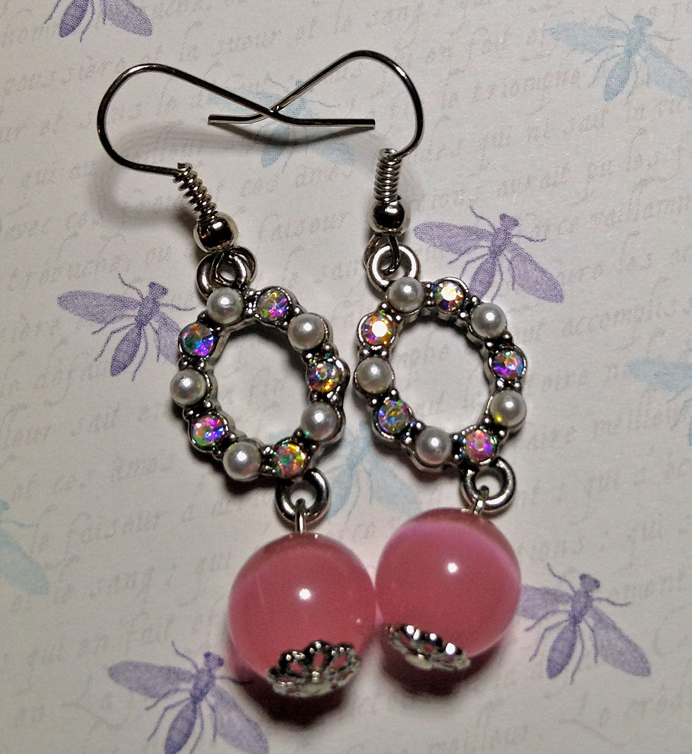 Thumbnail: Rosy Pearl Earrings