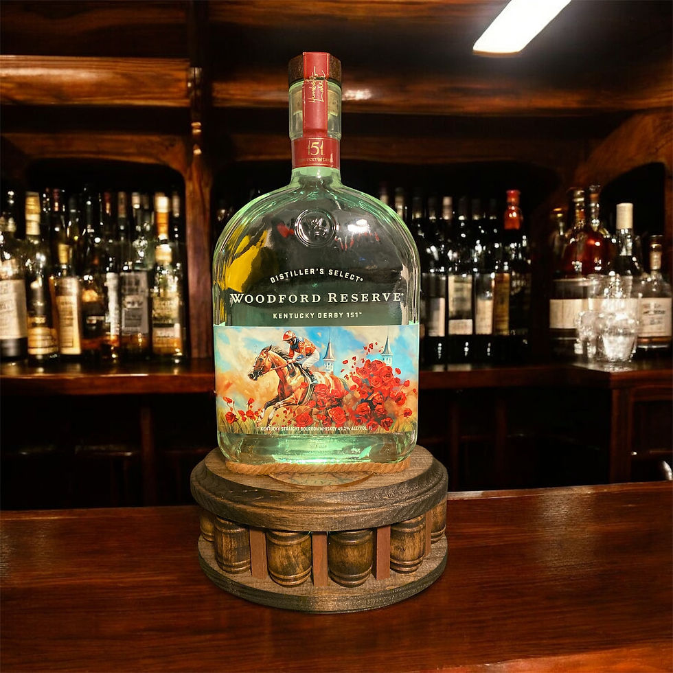 Thumbnail: 151 KD Woodford Reserve Bourbon Bottle Lamp