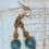 Thumbnail: Genie's Bottle Earrings (Aqua & Amber)