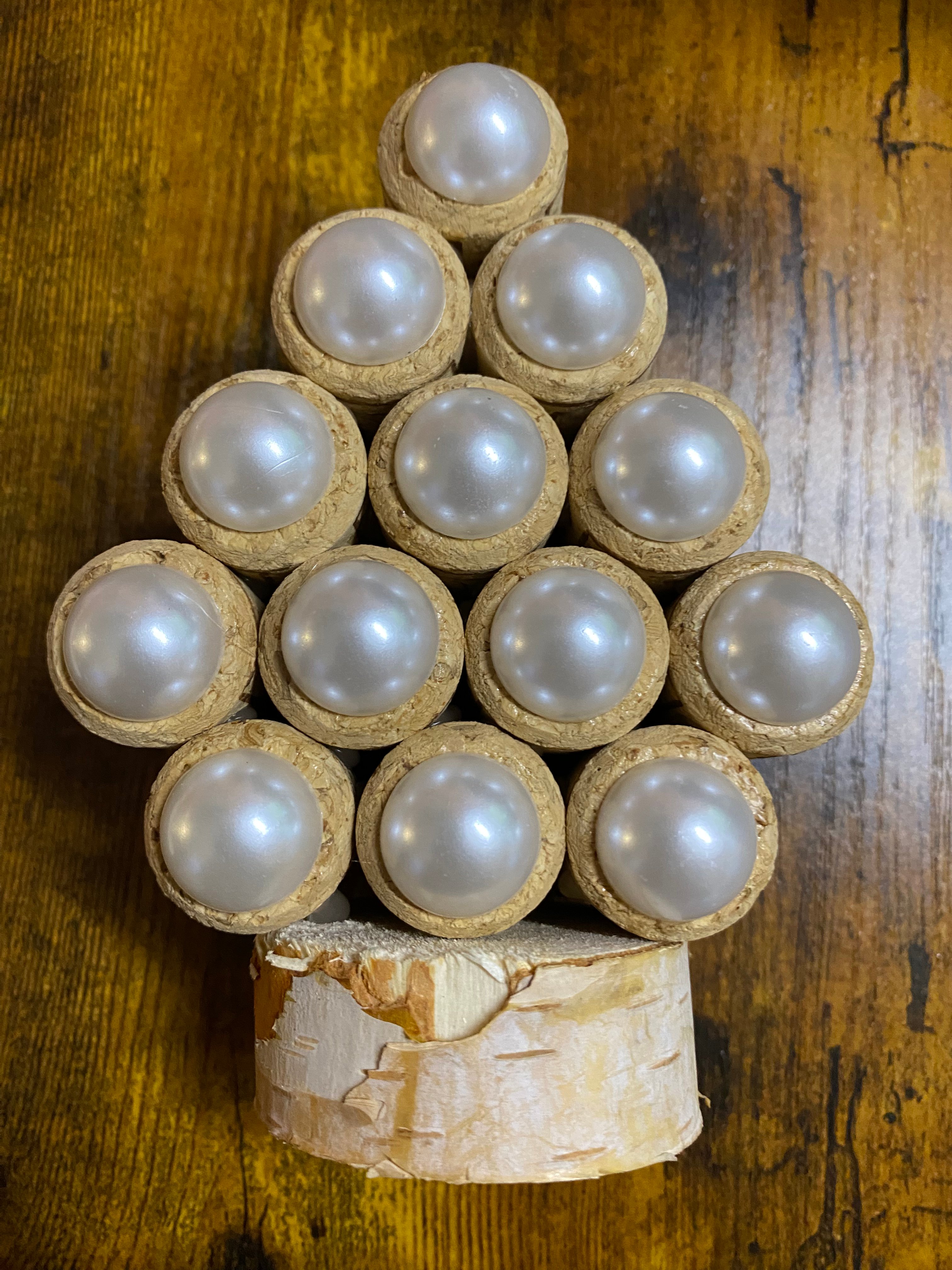 Cork Christmas Tree Ornament