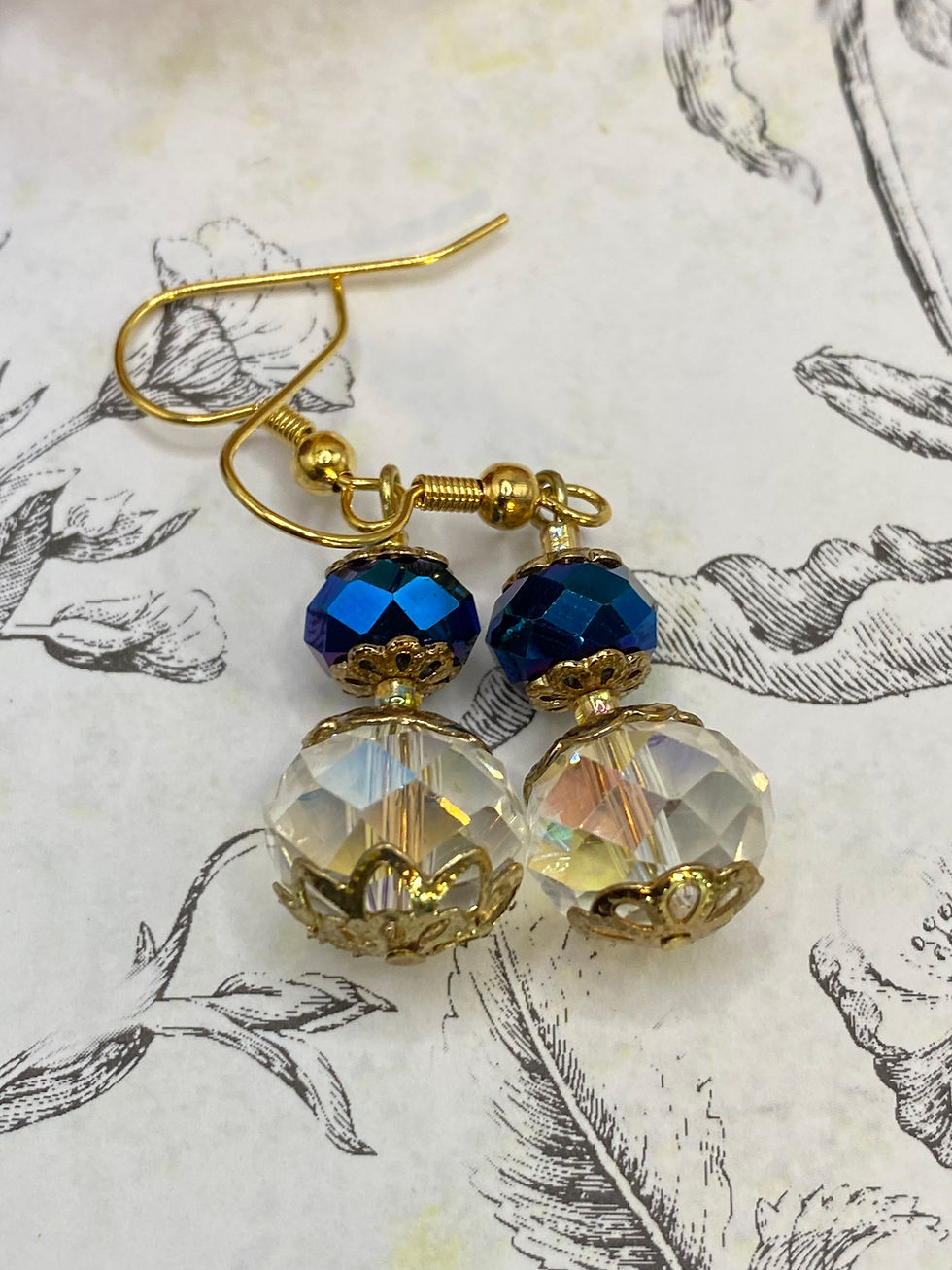 Thumbnail: Genie's Bottle Earrings (Cobalt)