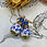 Thumbnail: Floral Blue Earrings