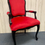 Thumbnail: Red Velvet Queen Anne Chair
