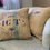 Thumbnail: Upcycled Coffee Bean Bag Cushions