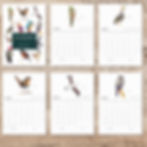 Miniatura: Calendario 2026 Descargable – Tamaño Carta (A4) – Minimalista con Ilustraciones