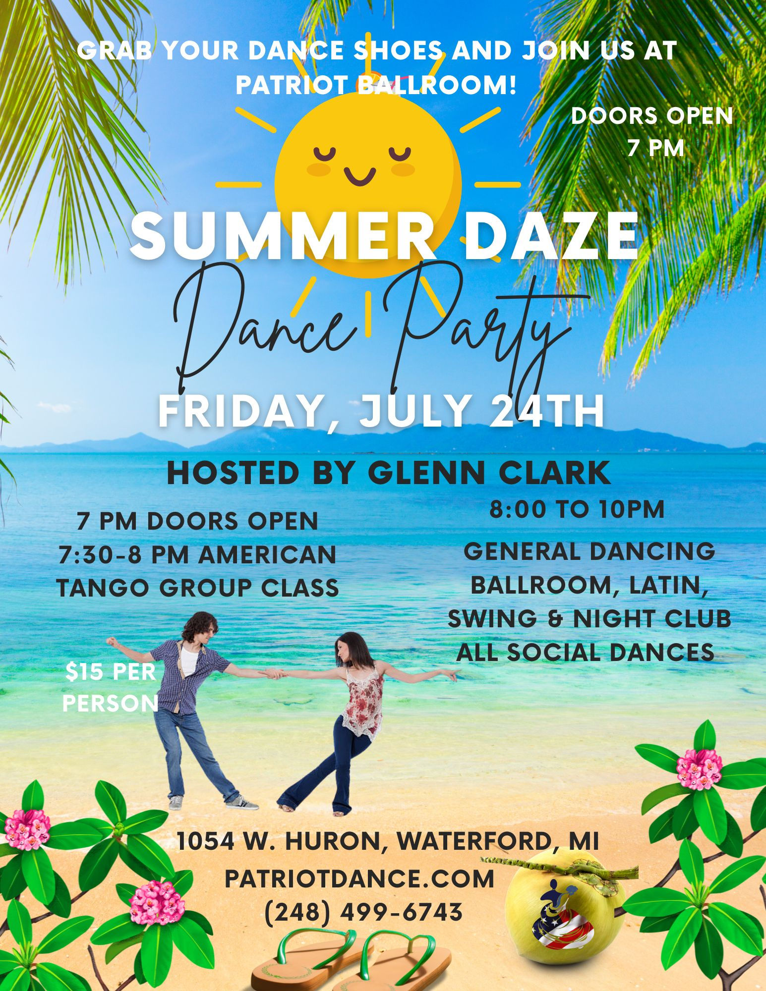 July Summer Daze Dance Party - 1 Admission