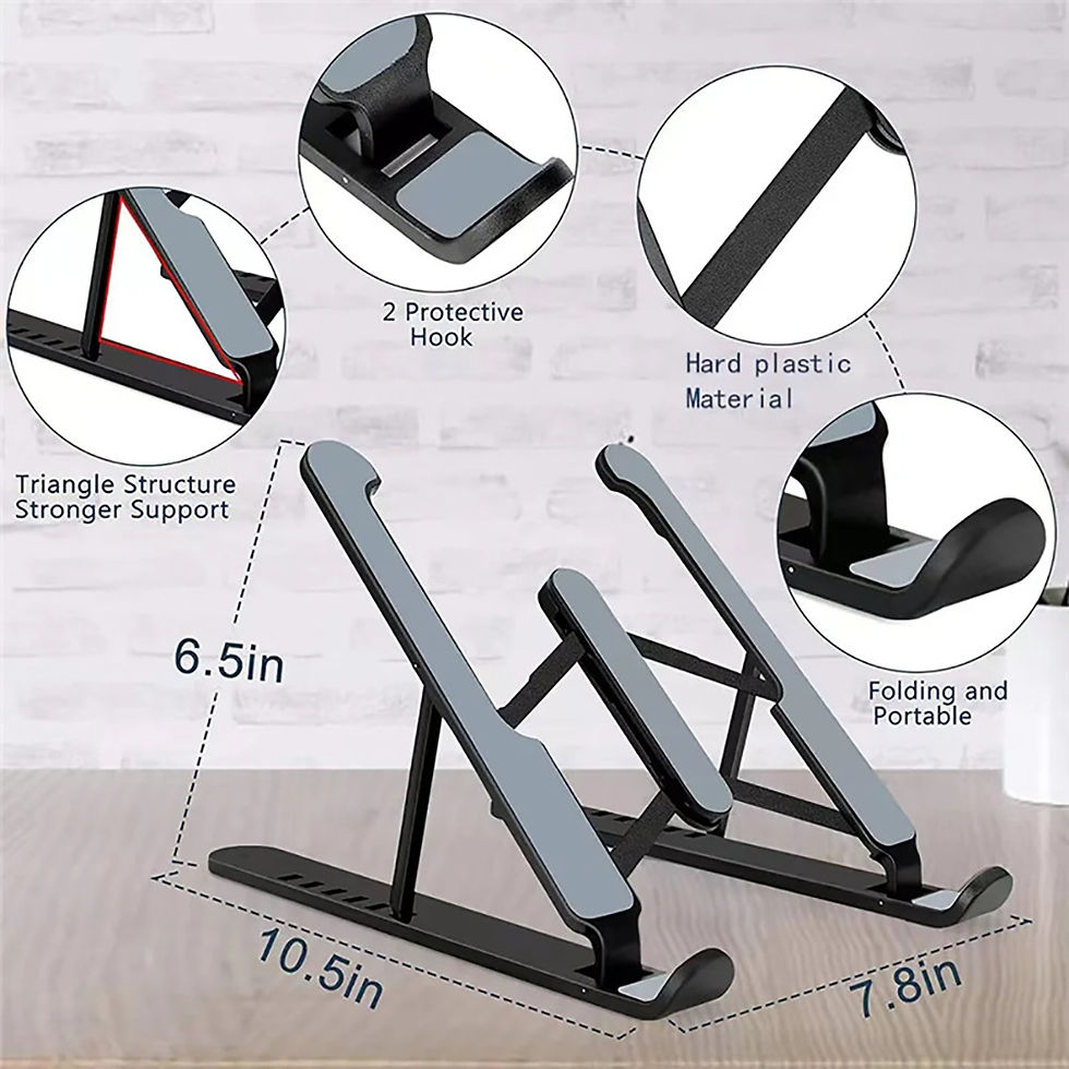 Thumbnail: Foldable Laptop Stand Adjustable Portable Notebook Bracket Support Base Ergonomi