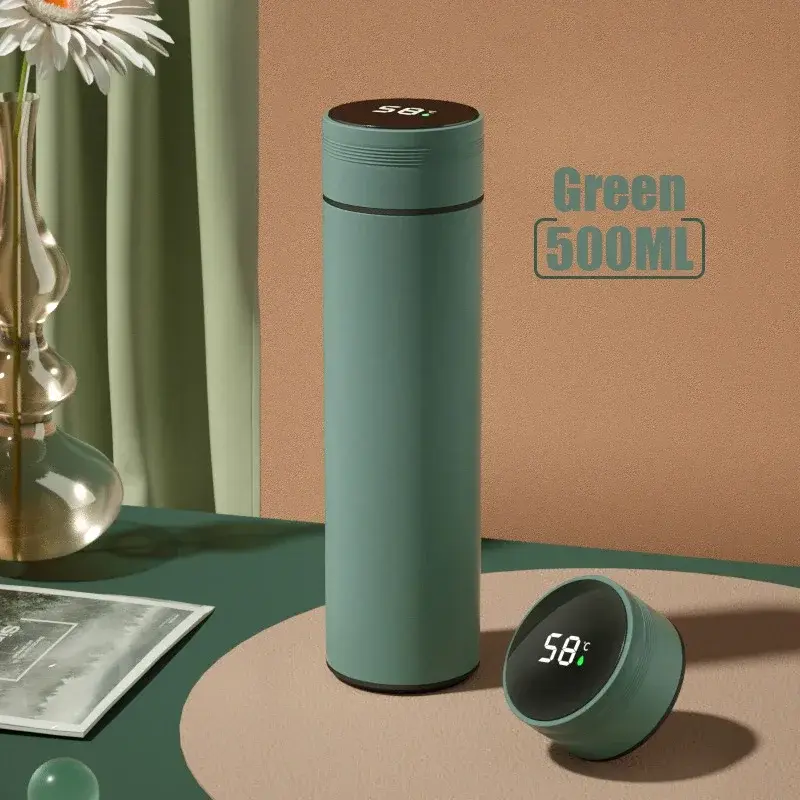 Thumbnail: 500ML Temperature Display Stainless Steel Thermos Flask