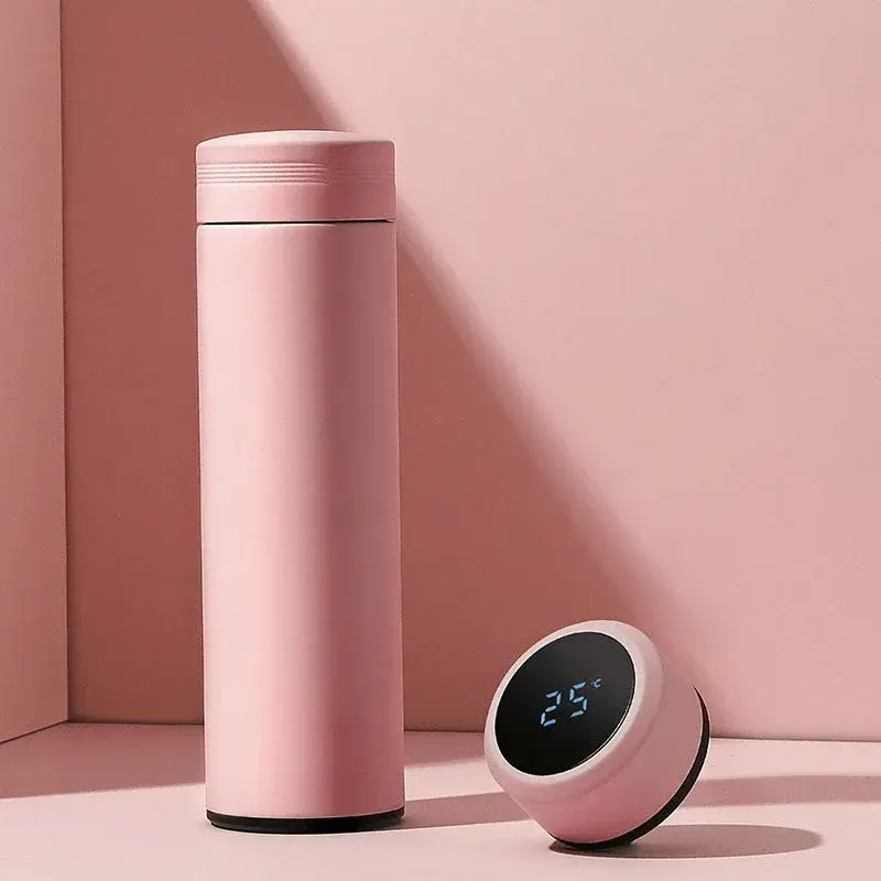 Thumbnail: 500ML Temperature Display Stainless Steel Thermos Flask