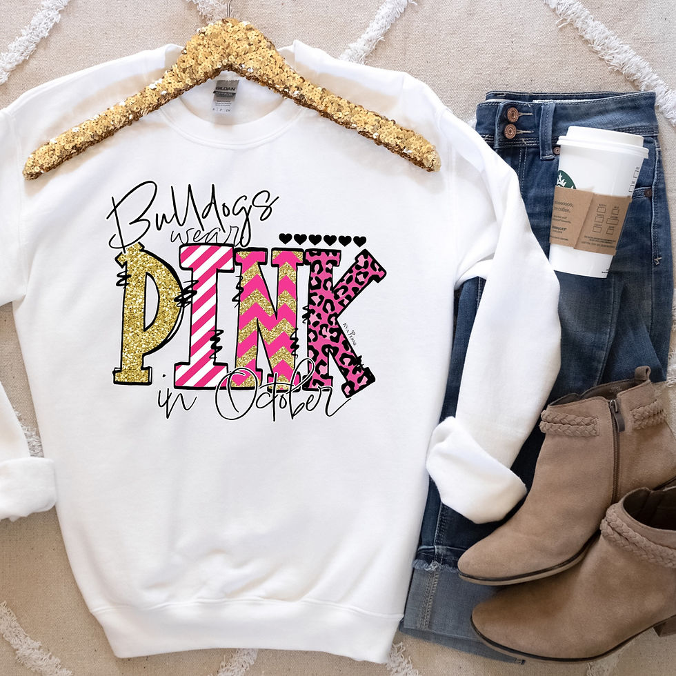 Thumbnail: Breast Cancer Doodle Team Sweatshirt
