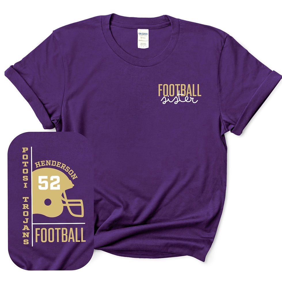 Thumbnail: Custom Sport Tee Front/Back
