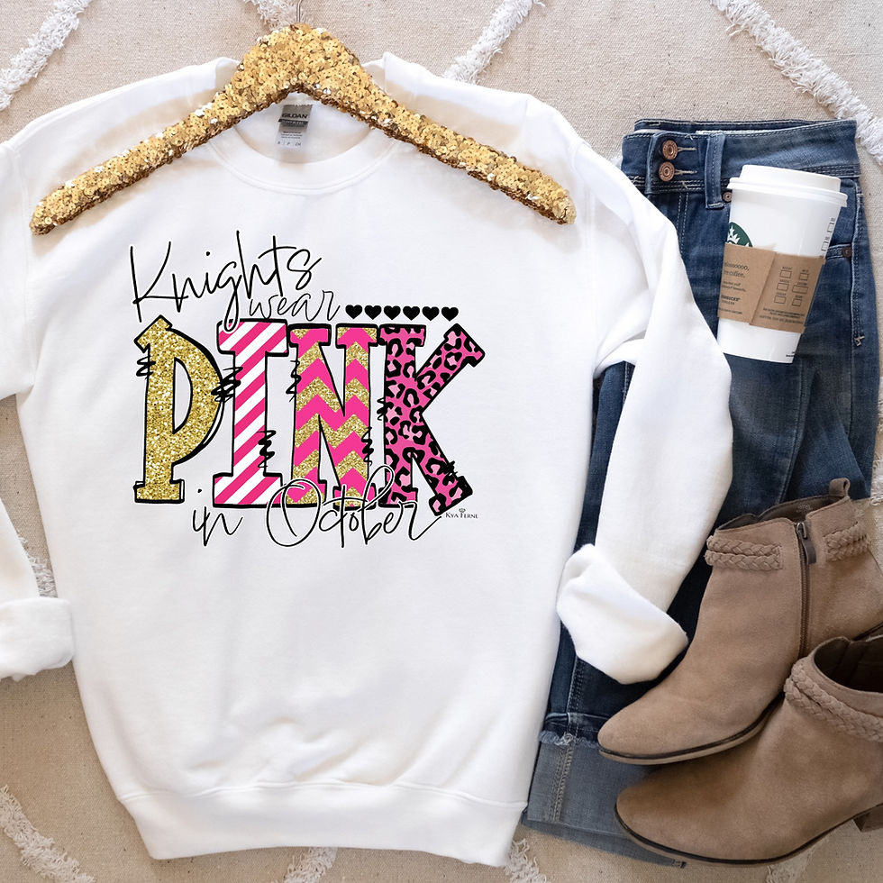 Thumbnail: Breast Cancer Doodle Team Sweatshirt