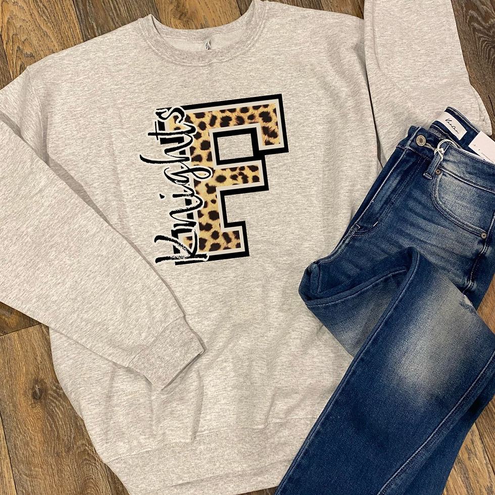 Thumbnail: Leopard Team Initial Sweatshirt