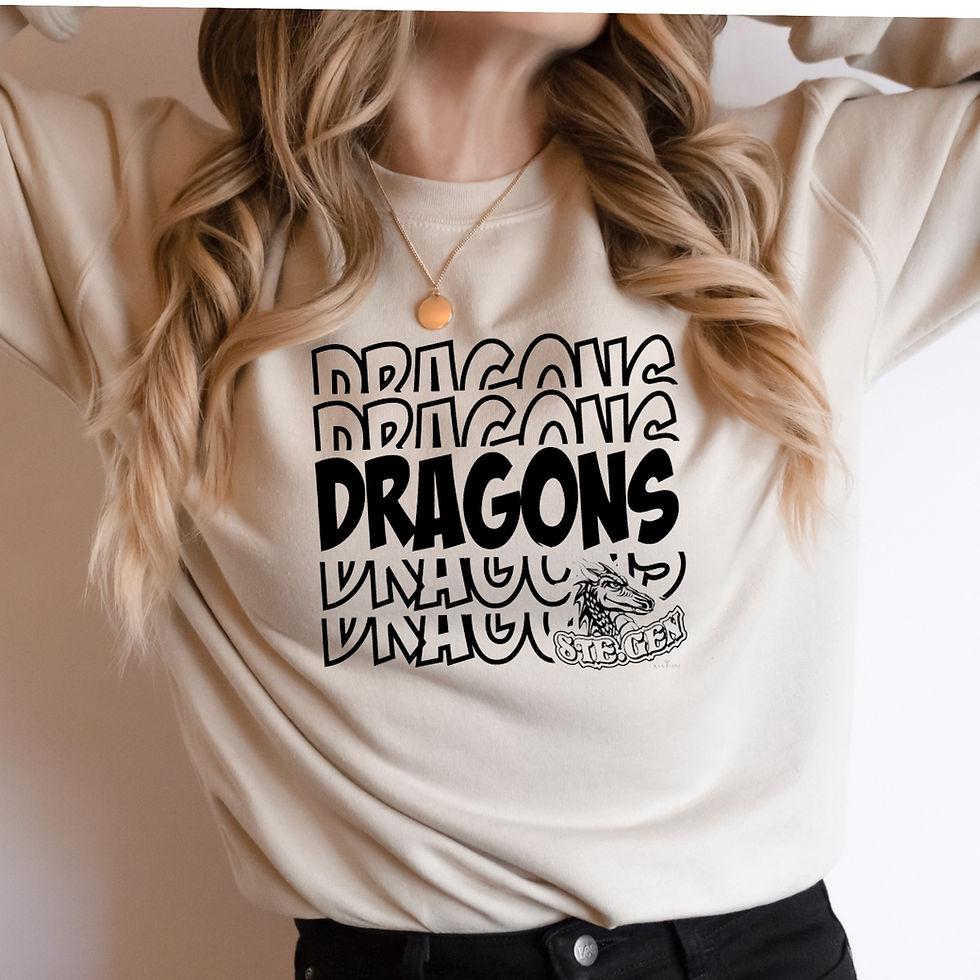Thumbnail: Split Repeat Mascot Team Sweatshirt