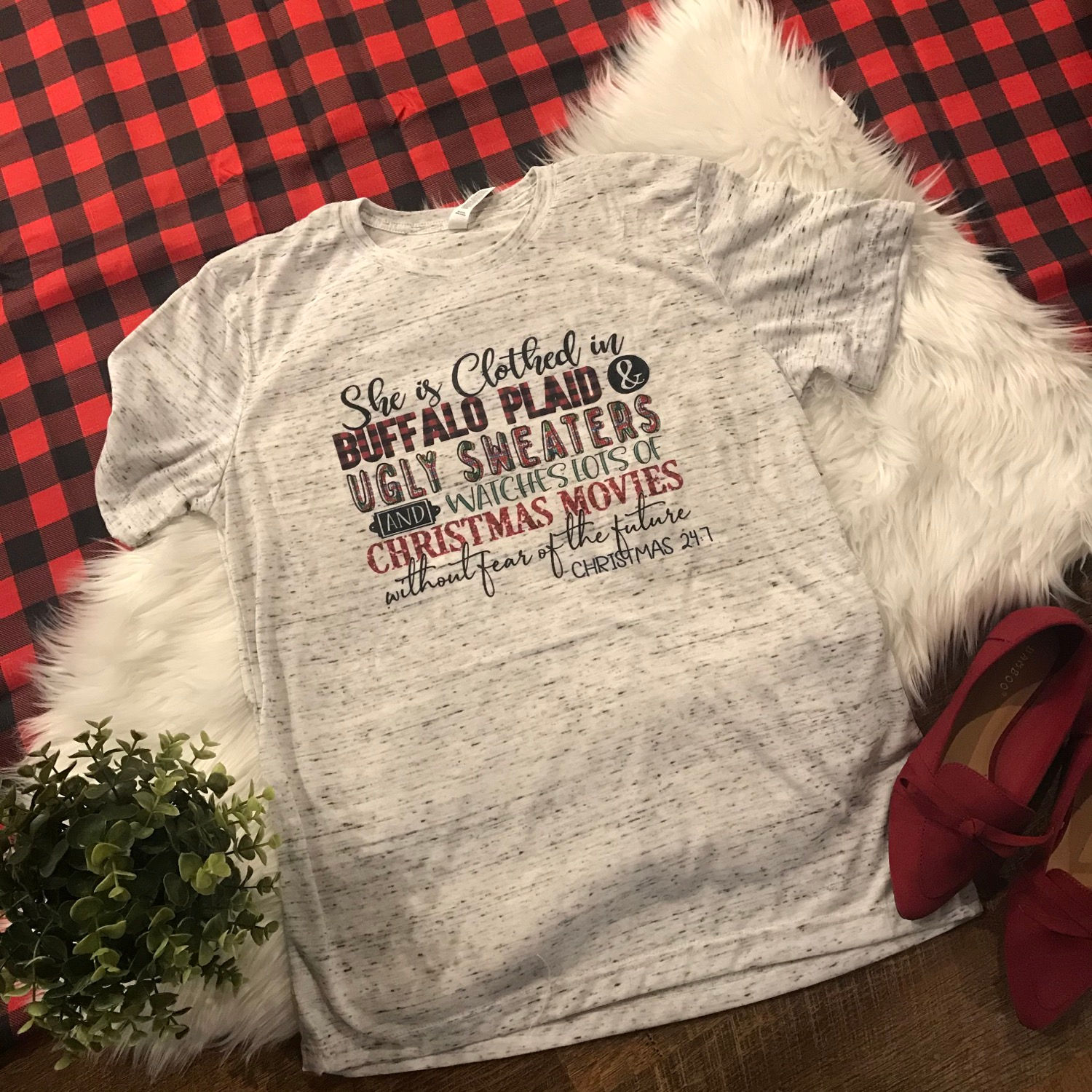 Proverbs Christmas Marble Tee