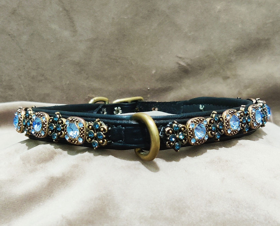 Thumbnail: 18'' BLACK & HAVANA "OTR" Off The Rack -Dog Collars