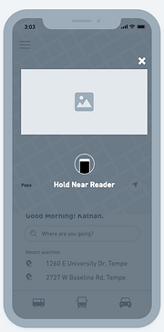 Digital Pass Screen Wireframe
