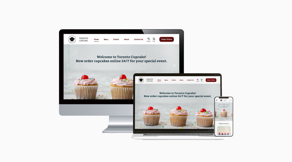 Toronto Cupcake Website Redesign