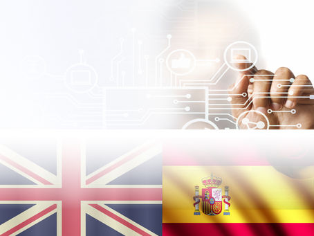 Spanish urban skyline representing international business activity and economic development