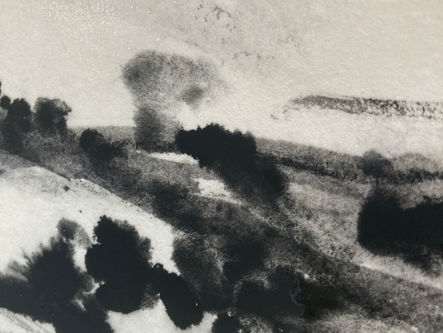 最初の一筆、タイトルも未定な絵の途中