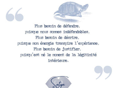 Plus profondément dans ma tranquillité