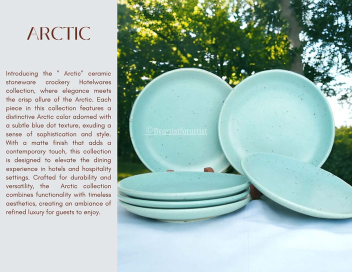 Arctic - ceramic glaze finish for luxury hotels — BAFA Pottery