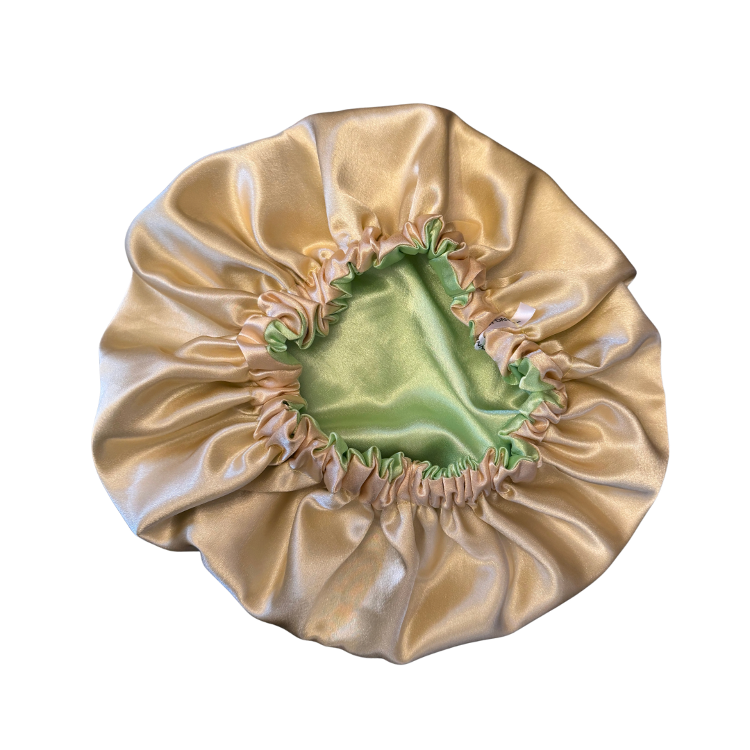Green Apple Satin Bonnet