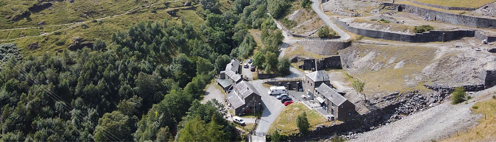 Ariel view of the cluster of buildings where the hostel is situated.
