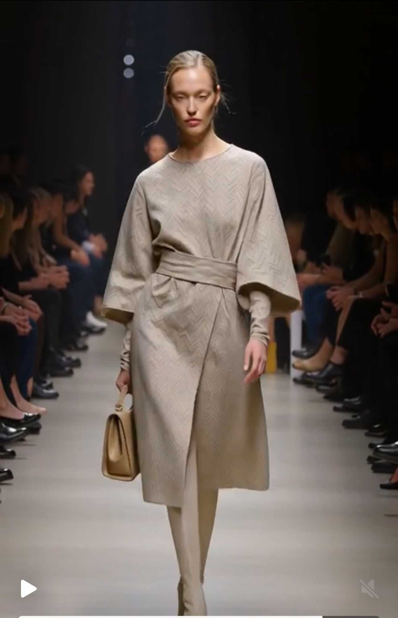 Twill Elegance Coatdress