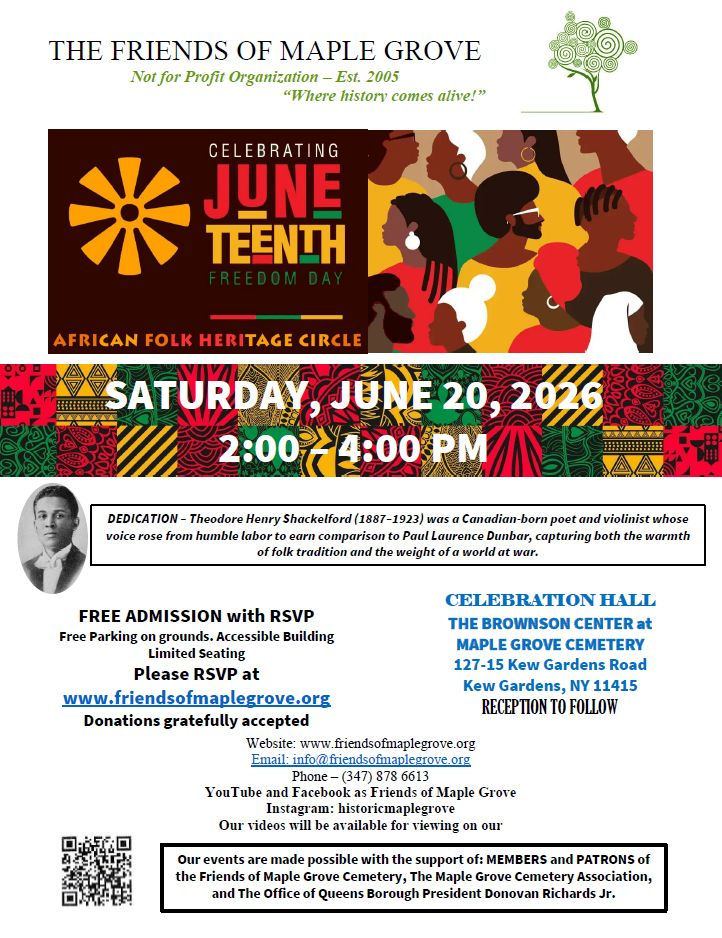 Sat. June 20th | Juneteenth Celebration | 2 PM - 4 PM