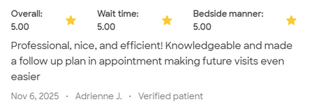 5-star review for Gigi Rusnak