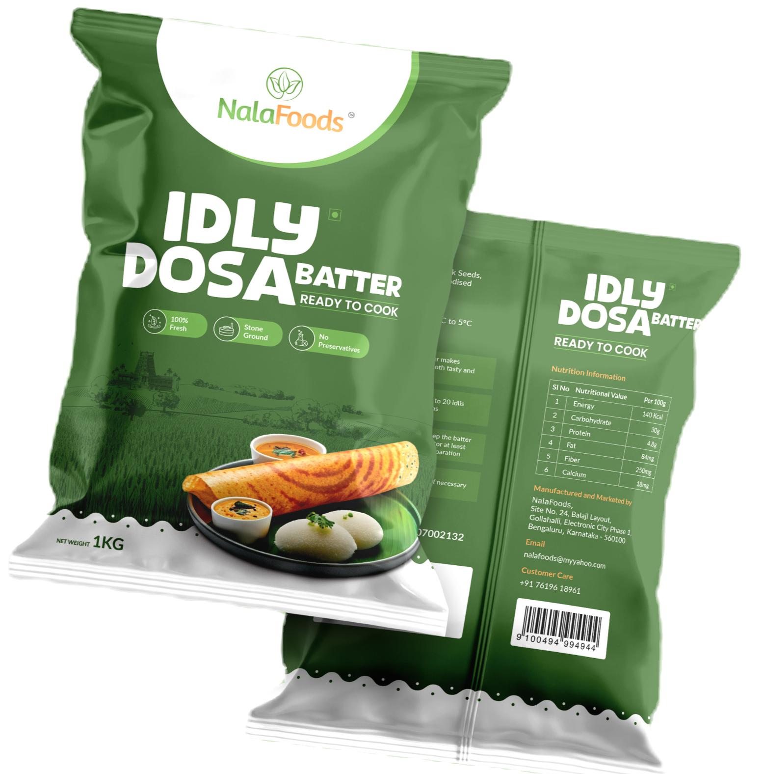 Idli/Dosa Battter (1KG of Freshly Made Batter)