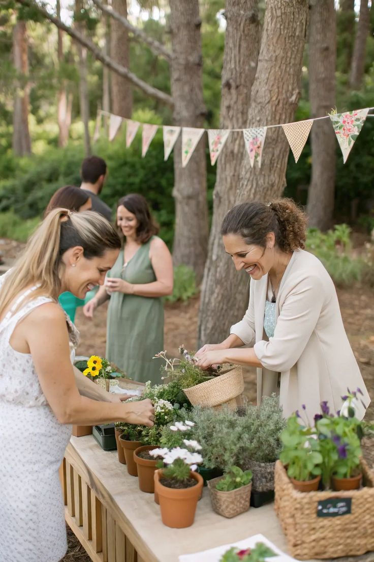 baby shower en extérieur à Céret