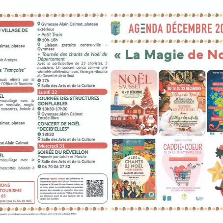 Programme des animations à Sausset décembre 2025