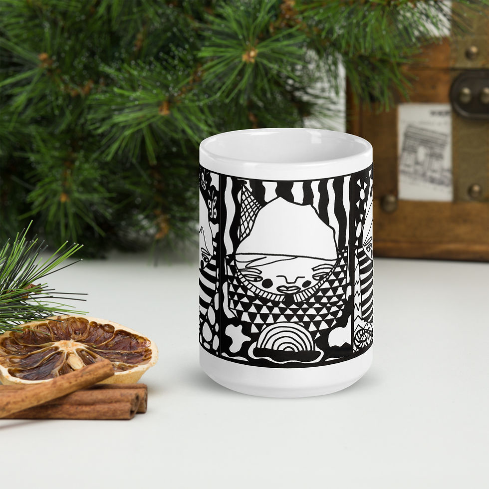 Thumbnail: AMA POSEY PORTAIT MUG BUTTERFLIES & SNAKES