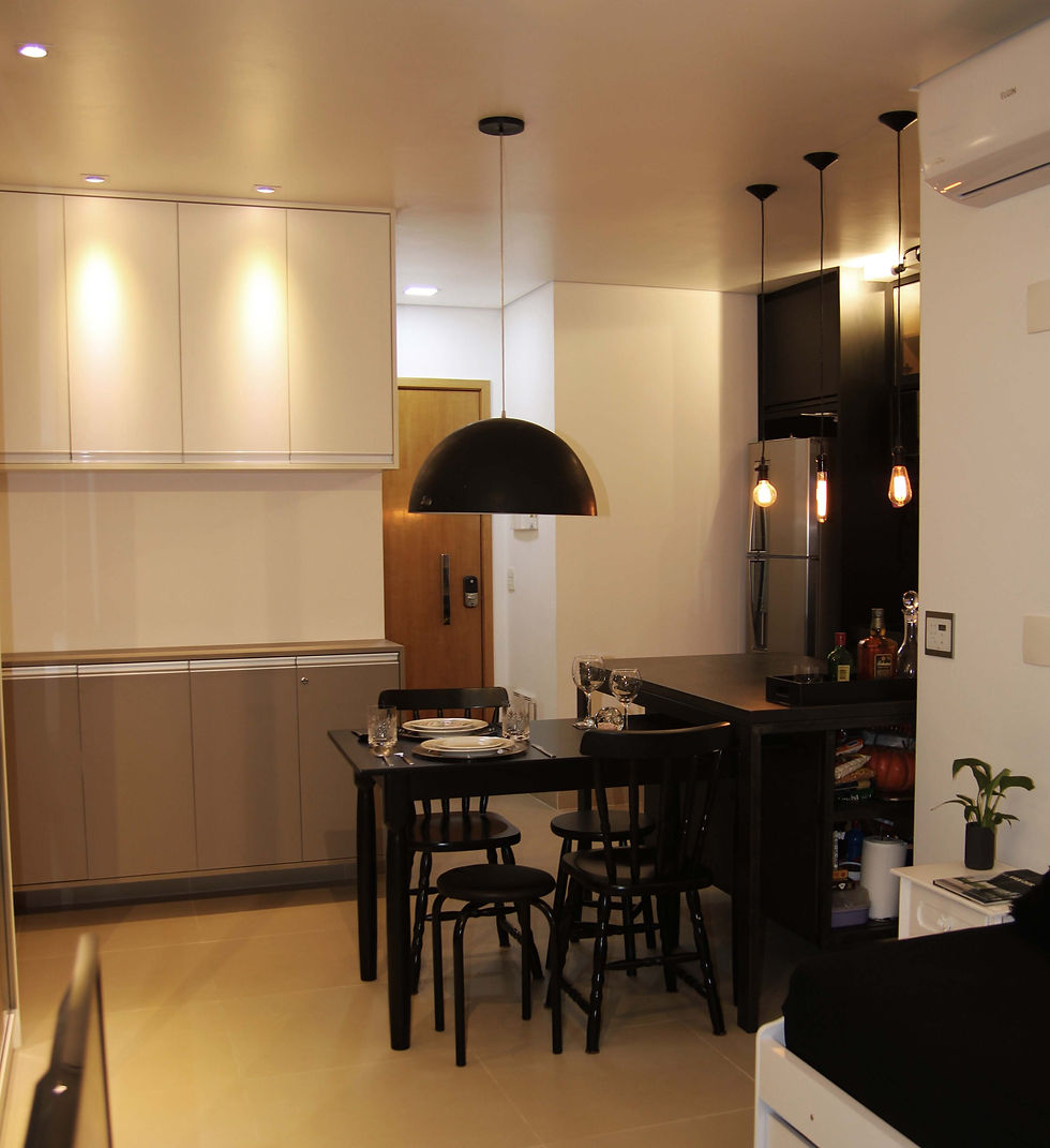 Cozinha conjugada com a sala