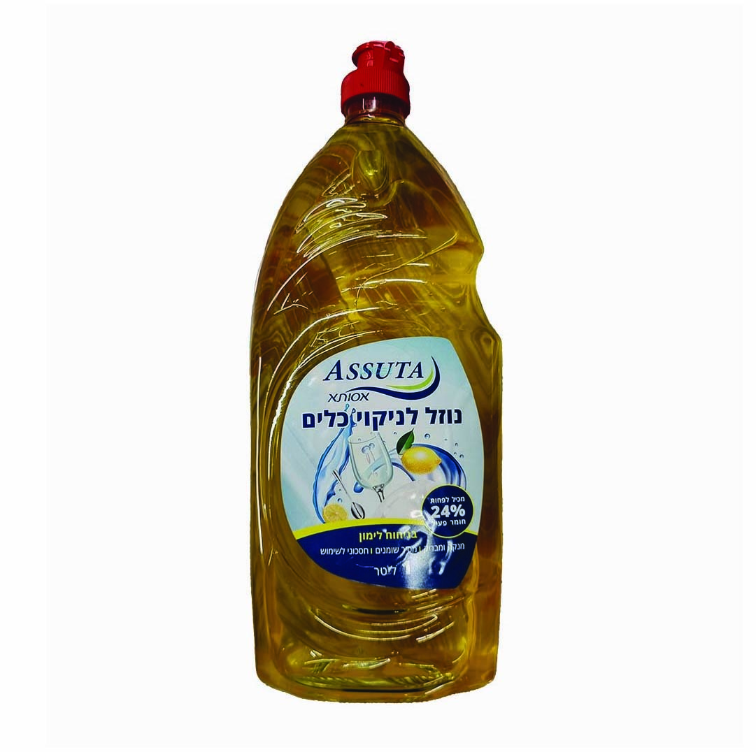 אסותא נוזל כלים 1 ליטר תפוח