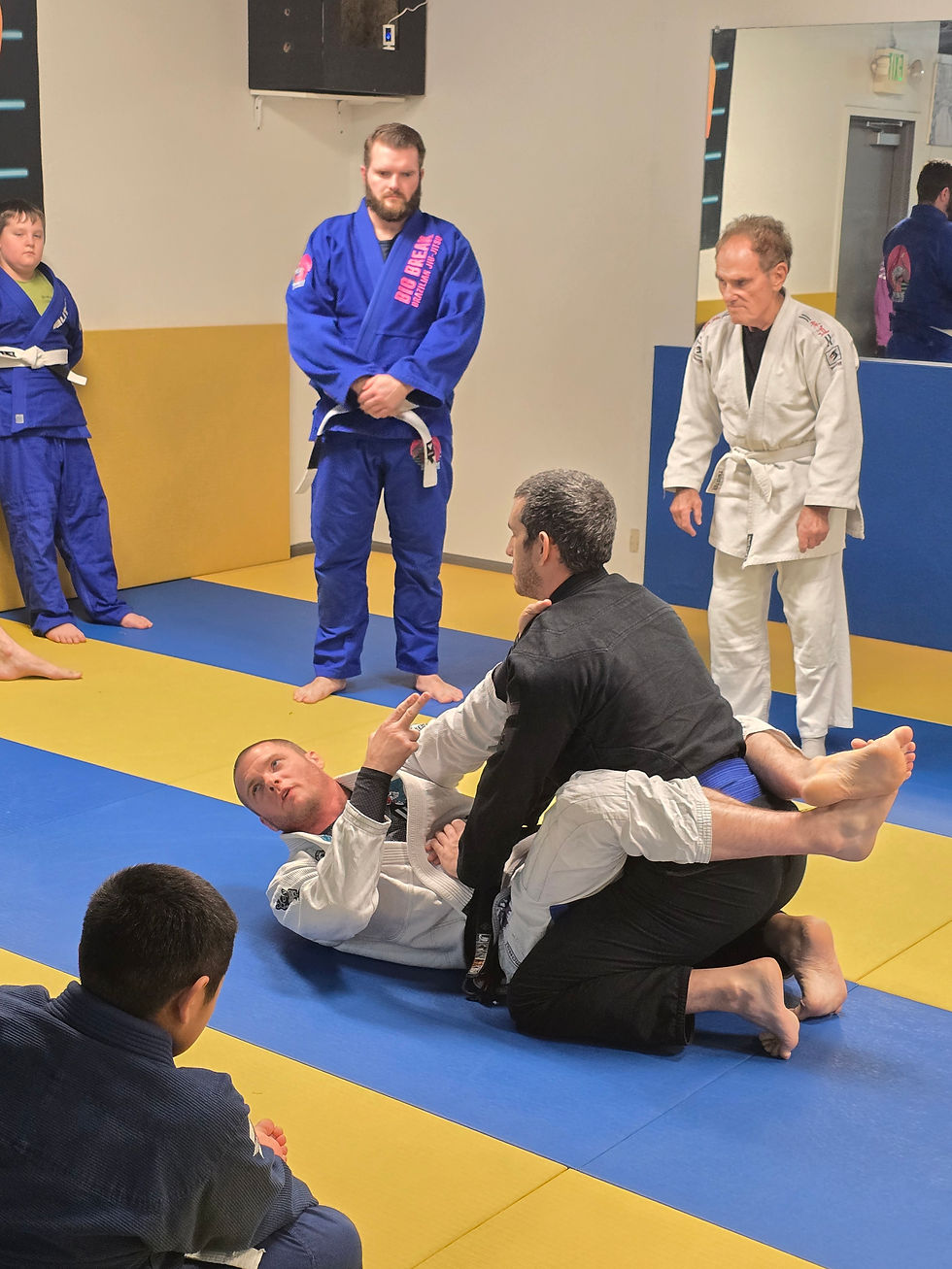David Teaching technique at Big Break jiu jitsu in Oakley California