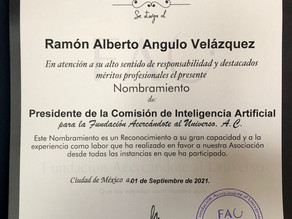 Nombramiento a nuestro CEO como presidente de la comisión de inteligencia artificial.