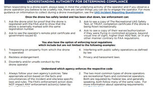 New FAA Law Enforcement Response Card