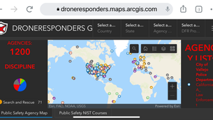 DRONERESPONDERS Dashboard hits 1200 participating agencies