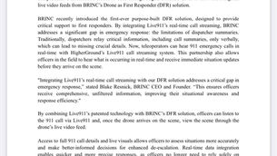 Real-Time 911 Call Streaming Enhances Officer Response with BRINC and HigherGround