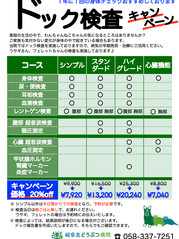 ドックキャンペーンのご案内