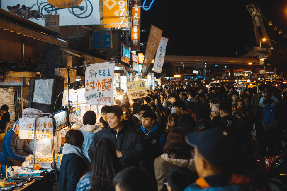 Night Market Crowd