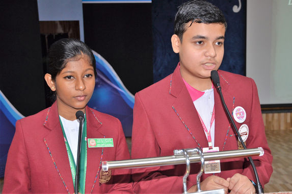 BOOK TALK IN AUDITORIUM