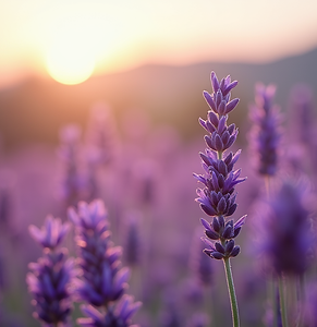 atmospheric-shot-of-vibrant-lavender-fields-blooming-under-natural-daylight-in-olalla-with